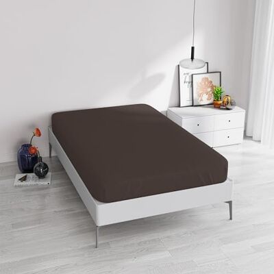 Italian Bed Linen 35 cm (12 tum), brunt, fyrkantigt och halvt lakan under ELEGANT Italian Bed Linen 35 cm (12 tum), brunt, fyrkantigt och halvt lakan under ELEGANT