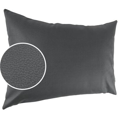 Kisska Örngott konstläder dekorativ kudde soffkudde läder örngott kudde KUMO grå 30 x 50 cm utan fyllning Kisska Örngott konstläder dekorativ kudde soffkudde läder örngott kudde KUMO grå 30 x 50 cm utan fyllning