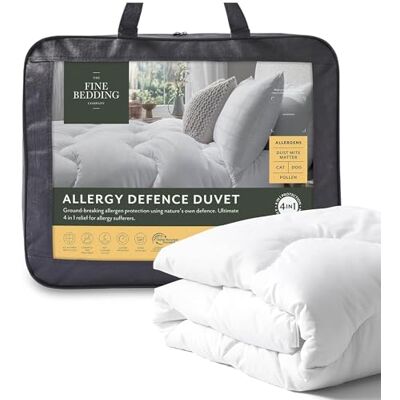 Fine Bedding The Company – allergiförsvarstäcke – 13,5 Tog – tillverkat av återvunnet material – anti-allergi och allergivänlig – kung Fine Bedding The Company – allergiförsvarstäcke – 13,5 Tog – tillverkat av återvunnet material – anti-allergi och allergivänlig – kung