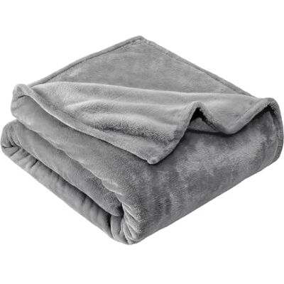 GRIFEMA GH2005-1 plysch sängfilt, soffilt extra mjuk och bekväm, 220 x 240 cm, grå GRIFEMA GH2005-1 plysch sängfilt, soffilt extra mjuk och bekväm, 220 x 240 cm, grå