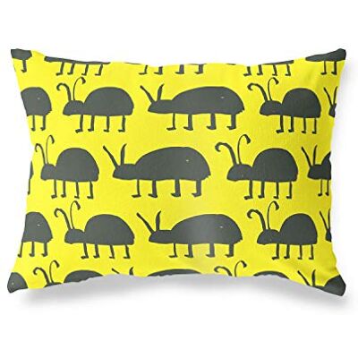 Bonamaison dekorativt kuddöverdrag neon gul & rök, prydnadskuddöverdrag, heminredning örngott för vardagsrum, soffa, sovrum, storlek: 35 x 50 cm designad och tillverkad i Turkiet Bonamaison dekorativt kuddöverdrag neon gul & rök, prydnadskuddöverdrag, heminredning örngott för vardagsrum, soffa, sovrum, storlek: 35 x 50 cm designad och tillverkad i Turkiet