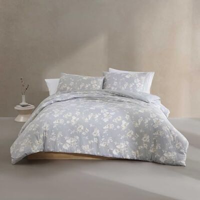 Calvin King Comforter Set, Floral Inspired Soft Bedding with Matching Shams, Oeko-Tex Certified (Eternity Floral Grey, King) Calvin King Comforter Set, Floral Inspired Soft Bedding with Matching Shams, Oeko-Tex Certified (Eternity Floral Grey, King)