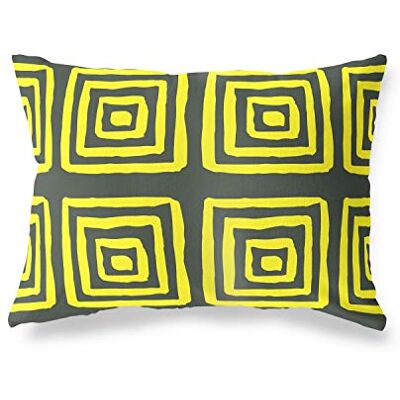 Bonamaison dekorativt kuddöverdrag, neongul blomma prydnadskuddöverdrag, hem dekorativa örngott för vardagsrum, soffa, sovrum, storlek: 45 x 60 cm Designad och tillverkad i Turkiet Bonamaison dekorativt kuddöverdrag, neongul blomma prydnadskuddöverdrag, hem dekorativa örngott för vardagsrum, soffa, sovrum, storlek: 45 x 60 cm Designad och tillverkad i Turkiet