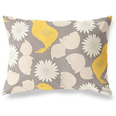 Bonamaison dekorativt kuddöverdrag, slumpmässigt mönster prydnadskuddöverdrag, heminredning örngott för vardagsrum, soffa, sovrum, storlek: 45 x 60 cm – designad och tillverkad i Turkiet Bonamaison dekorativt kuddöverdrag, slumpmässigt mönster prydnadskuddöverdrag, heminredning örngott för vardagsrum, soffa, sovrum, storlek: 45 x 60 cm – designad och tillverkad i Turkiet