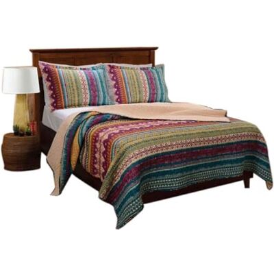 Greenland Home Fashions Greenland Home Southwest Cotton Quilt Set, Siesta, 3-Piece King/Cal King Greenland Home Fashions Greenland Home Southwest Cotton Quilt Set, Siesta, 3-Piece King/Cal King