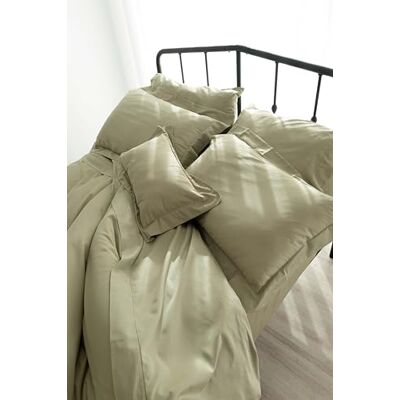 Catherine Lansfield Sateen Moss Green set lakan + 2 örngott + lakan 260 x 280 + 50 x 110 (2)+180 x 200 Catherine Lansfield Sateen Moss Green set lakan + 2 örngott + lakan 260 x 280 + 50 x 110 (2)+180 x 200
