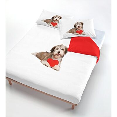 Italian Bed Linen Digital CP – Dig 1P påslakan, 100% bomull 504 hund hjärta röd (150 x 200 cm + 52 x 82 cm) brun Italian Bed Linen Digital CP – Dig 1P påslakan, 100% bomull 504 hund hjärta röd (150 x 200 cm + 52 x 82 cm) brun