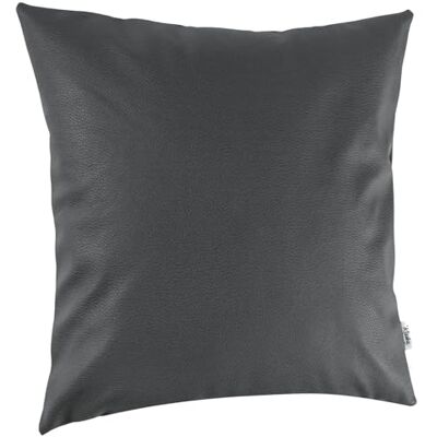 Kisska Örngott konstläder dekorativ kudde soffkudde läder örngott kudde KUMO grå 50 x 50 cm utan fyllning Kisska Örngott konstläder dekorativ kudde soffkudde läder örngott kudde KUMO grå 50 x 50 cm utan fyllning