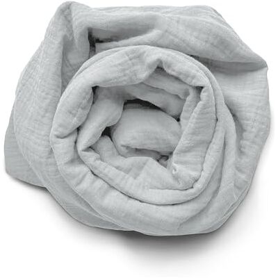 HOME LINGE PASSION Påslakan i 100% bomullsgas, 160 x 200 + 30 cm glaciärgrå HOME LINGE PASSION Påslakan i 100% bomullsgas, 160 x 200 + 30 cm glaciärgrå