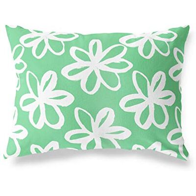 Bonamaison dekorativt kuddöverdrag, bensin grön-vit prydnadskuddöverdrag, heminredning örngott för vardagsrum, soffa, sovrum, storlek: 45 x 60 cm designad och tillverkad i Turkiet Bonamaison dekorativt kuddöverdrag, bensin grön-vit prydnadskuddöverdrag, heminredning örngott för vardagsrum, soffa, sovrum, storlek: 45 x 60 cm designad och tillverkad i Turkiet