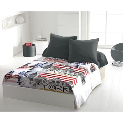 HOME LINGE PASSION 4-delat mikrofiberlakan set 240 x 300 cm New York City HOME LINGE PASSION 4-delat mikrofiberlakan set 240 x 300 cm New York City