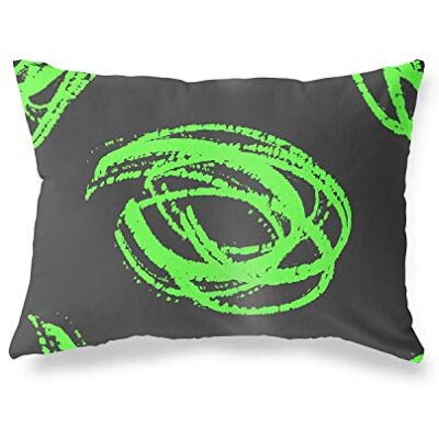 Bonamaison dekorativt kuddöverdrag, neongrön rök prydnadskuddöverdrag, hem dekorativa örngott för vardagsrum, soffa, sovrum, storlek: 45 x 60 cm Designad och tillverkad i Turkiet Bonamaison dekorativt kuddöverdrag, neongrön rök prydnadskuddöverdrag, hem dekorativa örngott för vardagsrum, soffa, sovrum, storlek: 45 x 60 cm Designad och tillverkad i Turkiet