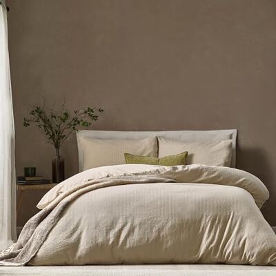 Yard Malton Stripe 100% bomull påslakanset – linne – kung Yard Malton Stripe 100% bomull påslakanset – linne – kung