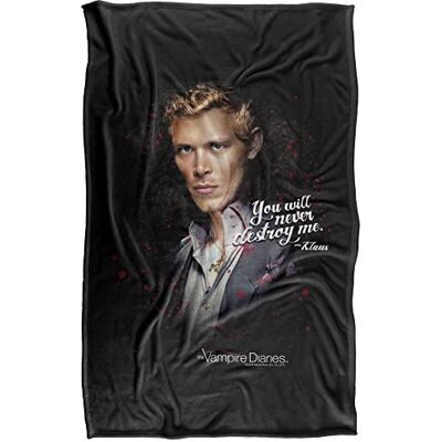 LOGOVISION Vampire Diaries Never Destroy supermjuk gosig filt med silkeslent grepp – 91 x 147 cm LOGOVISION Vampire Diaries Never Destroy supermjuk gosig filt med silkeslent grepp – 91 x 147 cm