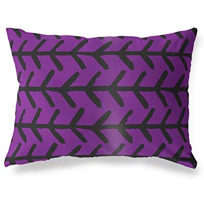 Bonamaison dekorativt kuddöverdrag, lila svart prydnadskuddöverdrag, heminredning örngott för vardagsrum, soffa, sovrum, storlek: 45 x 60 cm Designad och tillverkad i Turkiet Bonamaison dekorativt kuddöverdrag, lila svart prydnadskuddöverdrag, heminredning örngott för vardagsrum, soffa, sovrum, storlek: 45 x 60 cm Designad och tillverkad i Turkiet