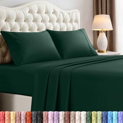 Utopia Bedding Queen sängkläder set – 4 delar sängkläder – borstad mikrofiber – krympnings- och blekningsbeständig – enkel skötsel (drottning, smaragd) Utopia Bedding Queen sängkläder set – 4 delar sängkläder – borstad mikrofiber – krympnings- och blekningsbeständig – enkel skötsel (drottning, smaragd)