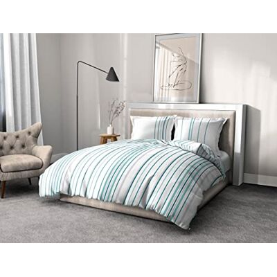 HOME LINGE PASSION Home Passion linne påslakan 3 stycken 100% bomull 57 trådar 2 personer 220 x 240 cm Bellamy blå HOME LINGE PASSION Home Passion linne påslakan 3 stycken 100% bomull 57 trådar 2 personer 220 x 240 cm Bellamy blå