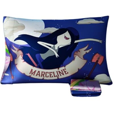 Franco Adventure Time Marceline Princess Bubblegum skönhet silkeslen satin standard vändbart örngott 20 x 30 för hår och hud, (officiellt licensierad produkt) av Collectibles Franco Adventure Time Marceline Princess Bubblegum skönhet silkeslen satin standard vändbart örngott 20 x 30 för hår och hud, (officiellt licensierad produkt) av Collectibles