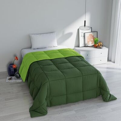 Italian Bed Linen Italiensk sängkläder ELEGANT vintertäcke, mörkgrön/äppelgrön, 220 x 260 cm Italian Bed Linen Italiensk sängkläder ELEGANT vintertäcke, mörkgrön/äppelgrön, 220 x 260 cm
