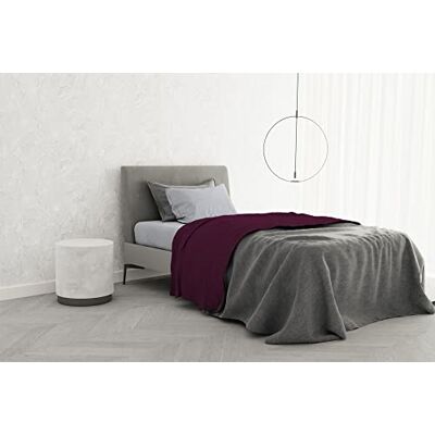 Italian Bed Linen B-CL-TC-1P-01-prug Komplett säng 100% TRENDY CHIC bomull, Enkel, Plommon Italian Bed Linen B-CL-TC-1P-01-prug Komplett säng 100% TRENDY CHIC bomull, Enkel, Plommon