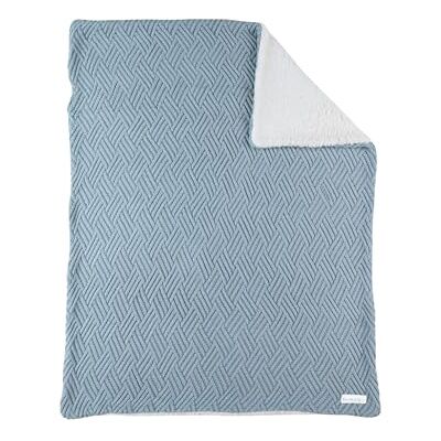 Noukie's Stickad filt med Sherpa mix & match himmelsblå 75 x 100 cm Noukie's Stickad filt med Sherpa mix & match himmelsblå 75 x 100 cm