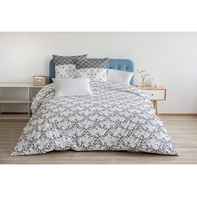 HOME LINGE PASSION Home Passion linne påslakan 3 delar 100 % bomull 57 trådar 2 personer 240 x 220 cm grå frysa HOME LINGE PASSION Home Passion linne påslakan 3 delar 100 % bomull 57 trådar 2 personer 240 x 220 cm grå frysa