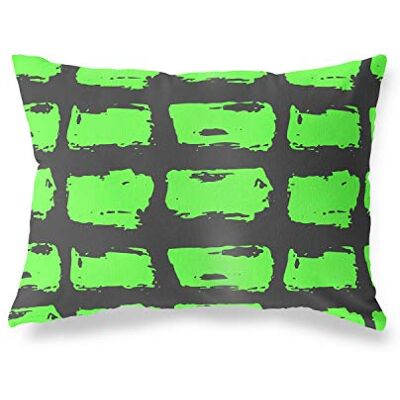 Bonamaison dekorativt kuddöverdrag, neongrön rök prydnadskuddöverdrag, hem dekorativa örngott för vardagsrum, soffa, sovrum, storlek: 45 x 60 cm Designad och tillverkad i Turkiet Bonamaison dekorativt kuddöverdrag, neongrön rök prydnadskuddöverdrag, hem dekorativa örngott för vardagsrum, soffa, sovrum, storlek: 45 x 60 cm Designad och tillverkad i Turkiet