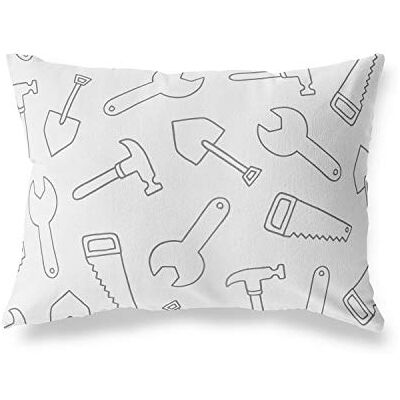 Bonamaison dekorativt kuddöverdrag slumpmässigt mönster, prydnadskuddöverdrag, heminredning örngott för vardagsrum, soffa, sovrum, storlek: 35 x 50 cm – designad och tillverkad i Turkiet Bonamaison dekorativt kuddöverdrag slumpmässigt mönster, prydnadskuddöverdrag, heminredning örngott för vardagsrum, soffa, sovrum, storlek: 35 x 50 cm – designad och tillverkad i Turkiet