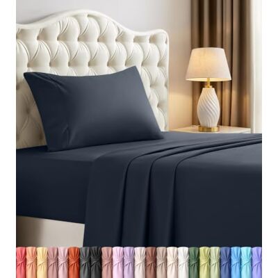 Utopia Bedding Utopia Sängkläder Twin XL lakanset – 3-delat lakan för Twin XL-storlek, mjukt och andningsbart mikrofiber, inkluderar 1 dra-på-lakan, 1 lakan och 1 örngott (marinblå) Utopia Bedding Utopia Sängkläder Twin XL lakanset – 3-delat lakan för Twin XL-storlek, mjukt och andningsbart mikrofiber, inkluderar 1 dra-på-lakan, 1 lakan och 1 örngott (marinblå)