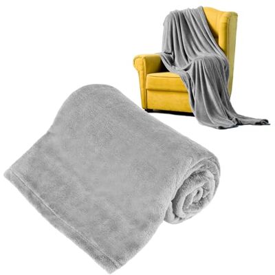 Teesa Filt Fleece 150x200 cm Grå TSA8901-1 Teesa Filt Fleece 150x200 cm Grå TSA8901-1