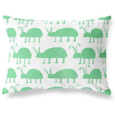 Bonamaison dekorativt kuddöverdrag, bensin grön-vit prydnadskuddöverdrag, heminredning örngott för vardagsrum, soffa, sovrum, storlek: 45 x 60 cm designad och tillverkad i Turkiet Bonamaison dekorativt kuddöverdrag, bensin grön-vit prydnadskuddöverdrag, heminredning örngott för vardagsrum, soffa, sovrum, storlek: 45 x 60 cm designad och tillverkad i Turkiet