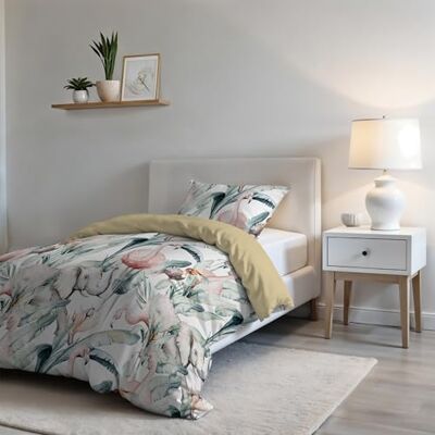 Italian Bed Linen Fashion Påslakan Set Mikrofiber, Bearbetat i Italien Täckeöverdrag Täckeöverdrag 200x200 cm med Patella och Örngott Kudde, Halvkvadrat, Denny Italian Bed Linen Fashion Påslakan Set Mikrofiber, Bearbetat i Italien Täckeöverdrag Täckeöverdrag 200x200 cm med Patella och Örngott Kudde, Halvkvadrat, Denny