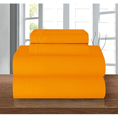 Elegant Comfort Elegant komfortbäddsset, djup ficka upp till 40 cm, mikrofiber, elit orange, California King Elegant Comfort Elegant komfortbäddsset, djup ficka upp till 40 cm, mikrofiber, elit orange, California King