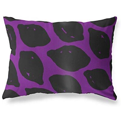Bonamaison dekorativt kuddöverdrag, lila svart prydnadskuddöverdrag, heminredning örngott för vardagsrum, soffa, sovrum, storlek: 45 x 60 cm Designad och tillverkad i Turkiet Bonamaison dekorativt kuddöverdrag, lila svart prydnadskuddöverdrag, heminredning örngott för vardagsrum, soffa, sovrum, storlek: 45 x 60 cm Designad och tillverkad i Turkiet