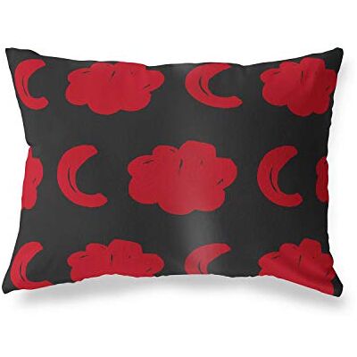 Bonamaison dekorativt kuddöverdrag, röd svart prydnadskuddöverdrag, heminredning örngott för vardagsrum, soffa, sovrum, storlek: 45 x 60 cm – designad och tillverkad i Turkiet Bonamaison dekorativt kuddöverdrag, röd svart prydnadskuddöverdrag, heminredning örngott för vardagsrum, soffa, sovrum, storlek: 45 x 60 cm – designad och tillverkad i Turkiet