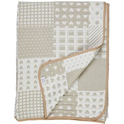 VIALMAN Sofia 21 lätt bouti överkast för enkelsäng 105 cm sängöverkast 105 Överkast 200 x 270 cm, färg beige VIALMAN Sofia 21 lätt bouti överkast för enkelsäng 105 cm sängöverkast 105 Överkast 200 x 270 cm, färg beige