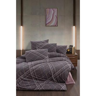 Nuit Des Rêves Ranforce King Quilt Cover Set, 200 x 220 cm, 100% bomull, 145 trådantal: maskintvättbar plum/röd/rosa/grön, innehåller 2 örngott, elegant design Nuit Des Rêves Ranforce King Quilt Cover Set, 200 x 220 cm, 100% bomull, 145 trådantal: maskintvättbar plum/röd/rosa/grön, innehåller 2 örngott, elegant design