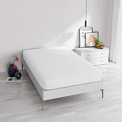 Italian Bed Linen 35 cm (12 tum) lakan, ELEGANT underlakan, vit, enkel Italian Bed Linen 35 cm (12 tum) lakan, ELEGANT underlakan, vit, enkel