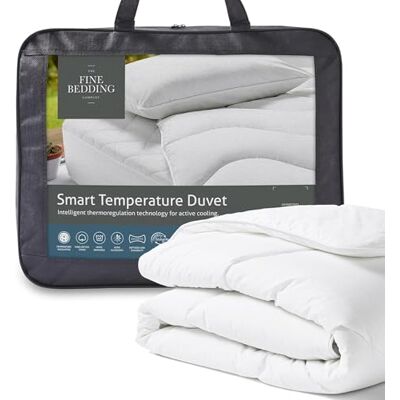 Fine Bedding The Company – Smart temperature täcke – 10,5 Tog – 100% kylande bomull – maskintvättbar – lyxiga sängkläder – dubbel Fine Bedding The Company – Smart temperature täcke – 10,5 Tog – 100% kylande bomull – maskintvättbar – lyxiga sängkläder – dubbel