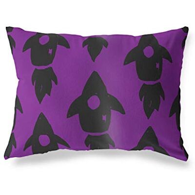 Bonamaison dekorativt kuddöverdrag, lila svart prydnadskuddöverdrag, heminredning örngott för vardagsrum, soffa, sovrum, storlek: 45 x 60 cm Designad och tillverkad i Turkiet Bonamaison dekorativt kuddöverdrag, lila svart prydnadskuddöverdrag, heminredning örngott för vardagsrum, soffa, sovrum, storlek: 45 x 60 cm Designad och tillverkad i Turkiet