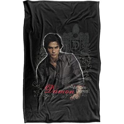 LOGOVISION Vampire Diaries Damon supermjuk gosig filt med silkeslent grepp – 91 x 147 cm LOGOVISION Vampire Diaries Damon supermjuk gosig filt med silkeslent grepp – 91 x 147 cm
