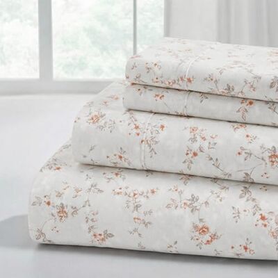 Modern Threads Silky Soft Microfiber and Wrinkle Free Sheets Luxurious Microfiber Bed Sheets Includes Flat Sheet, Fitted Sheet with Deep Pockets, & Pillowcases Kashmir Rose Clay, Twin Modern Threads Silky Soft Microfiber and Wrinkle Free Sheets Luxurious Microfiber Bed Sheets Includes Flat Sheet, Fitted Sheet with Deep Pockets, & Pillowcases Kashmir Rose Clay, Twin