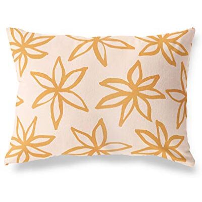 Bonamaison Dekorativt kuddöverdrag, orange vita prydnadskuddeöverdrag, hem dekorativa örngott för vardagsrum, soffa, sovrum, storlek: 45 x 60 cm designad och tillverkad i Turkiet Bonamaison Dekorativt kuddöverdrag, orange vita prydnadskuddeöverdrag, hem dekorativa örngott för vardagsrum, soffa, sovrum, storlek: 45 x 60 cm designad och tillverkad i Turkiet
