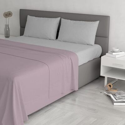 Italian Bed Linen TRENDY CHIC Sängset i 100% bomull tillverkad i Italien, dubbel, antik rosa Italian Bed Linen TRENDY CHIC Sängset i 100% bomull tillverkad i Italien, dubbel, antik rosa