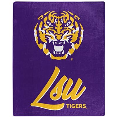Northwest NCAA LSU Tigers Raschel filt, 50" x 60", signatur Northwest NCAA LSU Tigers Raschel filt, 50" x 60", signatur