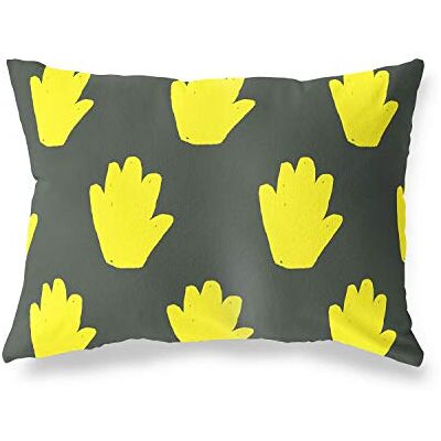 Bonamaison dekorativt kuddöverdrag, neongul blomma prydnadskuddöverdrag, hem dekorativa örngott för vardagsrum, soffa, sovrum, storlek: 45 x 60 cm Designad och tillverkad i Turkiet Bonamaison dekorativt kuddöverdrag, neongul blomma prydnadskuddöverdrag, hem dekorativa örngott för vardagsrum, soffa, sovrum, storlek: 45 x 60 cm Designad och tillverkad i Turkiet
