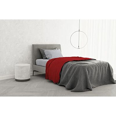 Italian Bed Linen Komplett säng 100% TRENDY CHIC bomull, Enkel, Röd Italian Bed Linen Komplett säng 100% TRENDY CHIC bomull, Enkel, Röd