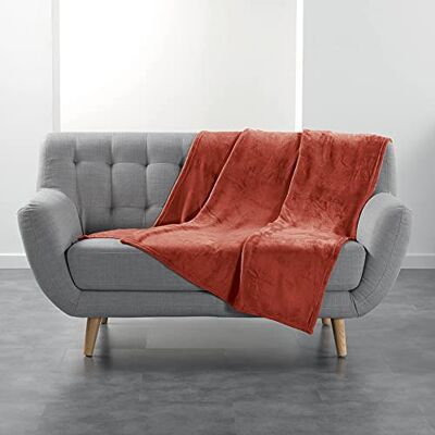 Douceur d'Intérieur Douceur d'Interiör FLANOU Plaid, Terrakotta, 125 x 150 cm Douceur d'Intérieur Douceur d'Interiör FLANOU Plaid, Terrakotta, 125 x 150 cm