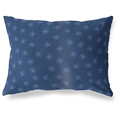 Bonamaison dekorativt kuddöverdrag, blå prydnadskuddöverdrag, heminredning örngott för vardagsrum, soffa, sovrum, storlek: 45 x 60 cm – designad och tillverkad i Turkiet Bonamaison dekorativt kuddöverdrag, blå prydnadskuddöverdrag, heminredning örngott för vardagsrum, soffa, sovrum, storlek: 45 x 60 cm – designad och tillverkad i Turkiet