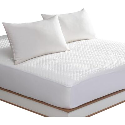 Reaks King size vattentätt madrasskydd i rayon från bambu, monterat madrassöverdrag med djup ficka upp till 45 cm Reaks King size vattentätt madrasskydd i rayon från bambu, monterat madrassöverdrag med djup ficka upp till 45 cm